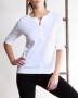 Топ 3/4 Sleeve Henley T-shirt